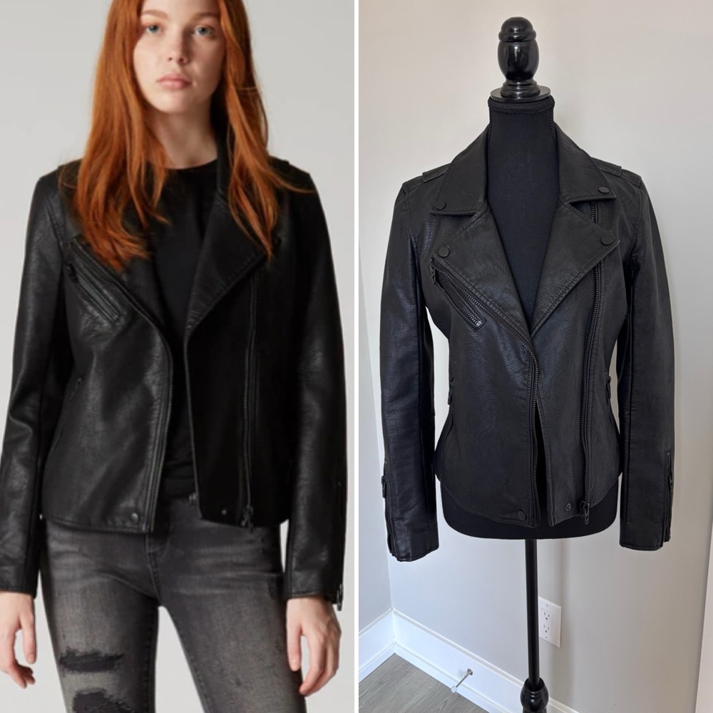 Blank NYC Classic Black Leather Jacket